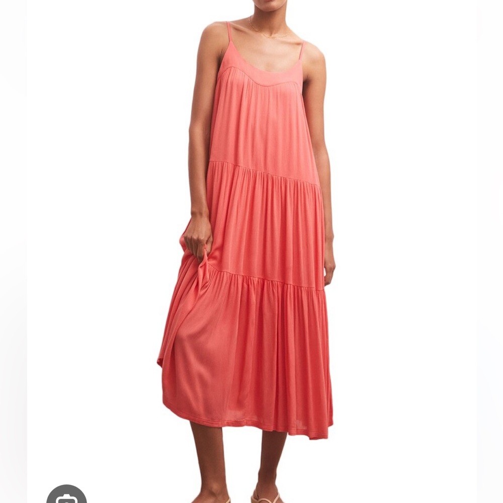 Z Supply LAILA Maxi Dress in Coral - Picture 4 of 12